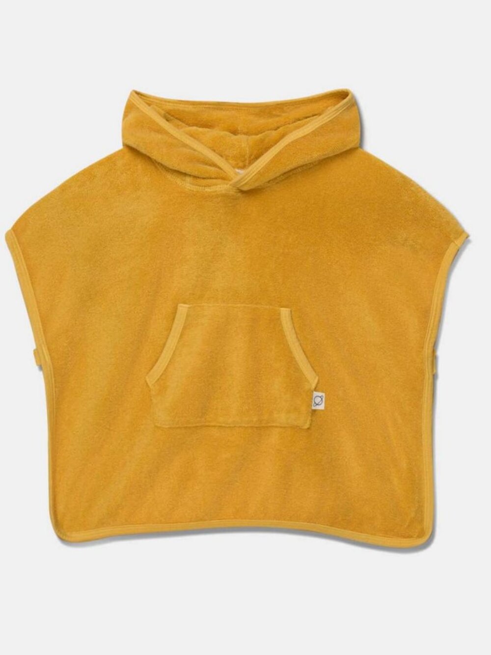 Hooded baby poncho towel - Yellow swim